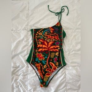 Agua One Shoulder One Piece Size Medium